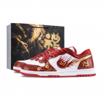 Nike Suur Tuline Draakon Hobune Kulumiskindel Hingav Madal Ketsid Meeste Valge Punane 355152-150(Team836-) 44