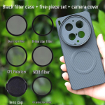 &Uuml;hildub vivo X300 Ultra-ga: Magnetiline telefoni fotograafia komplekt CPL polariseeriva filtriga 67mm ja keermestatud objektiiviringiga vivo X300 Ultra black