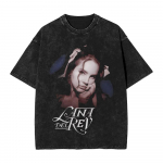 Lana Del Rey Vintage Pesuga Tr&uuml;kitud T-s&auml;rk Streetwear Hip Hop Mood T-s&auml;rgid Topid Meestele Naistele 100% Puuvill Streetwear 2XL