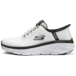 Skechers DLux Walker 2.0 Slip-Ins Mugavad Mitmek&uuml;lgsed Kangast S&uuml;nteetilisest Nahast Polsterdus Hingavad Madalad Jooksujalatsid Meeste tossud 232446-WBK 39