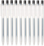 MUJI geelpliiats 82902273, must, 0,5 mm otsik, teleskoopiline, 10 tk pakis, must