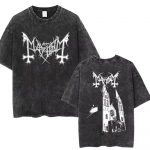 Parim kuulus Mayhem Deathcrush vintage pestud t-s&auml;rk meestele naistele klassikaline death black metal rock b&auml;ndi t-s&auml;rgid streetwear S
