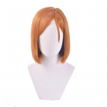 Anime Jujutsu Kaisen Nobara Kugisa Parukad Jujutsu Kaisen Nobara Kugisaki Kuumakindel s&uuml;nteetiline Cosplay Parukas (Brown,One Size) pruun