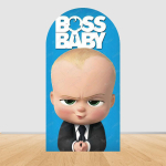 &Otilde;nnelik Boss Baby S&uuml;nnip&auml;eva Kaar Taustakate Poiste S&uuml;nnip&auml;evaks Vasts&uuml;ndinu Beebipidu Dekoratsioonid Fotograafia Taustavajad 3.9x7.2ft(120x220cm)