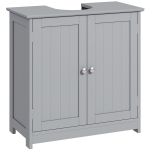 Vannitoa valamu alune kapp - Tualettlaud - Kaks ustega kapp riiuliga 60L x 30W x 60H cm - Puidust Hall 152.4 x 76.2 x 152.4 cm