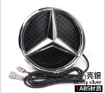 Auto Esiosa Grillitud T&auml;he Embleem LED Valgustusega Logo Valge Sinine Punane Valgus Mercedes Benz W253 W204 W205 W213 glc gle w166 w176 BH162Y jaoks W213 White light black