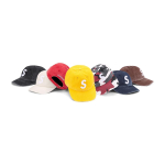 &Uuml;lim pigmenttr&uuml;kiga S-logoga 6-paneeliline 'Mitmev&auml;rviline' meeste SUP-FW23-2300 F yellow