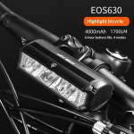 Jalgratta valgusti 2000-8000 mAh Eos610 640 Jalgratta valgusti Veekindel taskulamp USB-laadimisega M&auml;gi- ja maanteejalgratturite lamp Jalgratta valgusti 1700LM