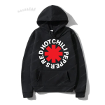Uued Hip Hopi Riided Punane Hot Chili Huppar Piprad Naistele Meestele Pikkade Varrukatega Fliisist Dressipluus Vintage Rock B&auml;ndi Streetwear 3XL black