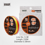 Kingdom Fishing n&ouml;&ouml;rid 9 haruga punutud PE n&ouml;&ouml;r &uuml;lij&auml;ik ja tugev 150 m 9 suurust 5.0