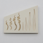 Silikoonvorm Juuksekujuline Fondant-koogivorm &scaron;okolaadikoogivorm k&ouml;&ouml;gin&otilde;ud k&uuml;psetusvorm valge