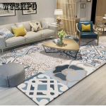 Magamistoa p&otilde;randamatt P&otilde;hjamaade stiilis geomeetrilise tr&uuml;kiga pehme pestav vaip 80cm*160cm