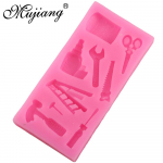 Silikoonvormid 3D riistvara mutriv&otilde;ti k&auml;&auml;rid saag redel Koogi kaunistamise t&ouml;&ouml;riistad kommid &scaron;okolaadivormid roosa