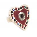 Les Tr&eacute;sors De Lily [C7637] - Bague Cr&eacute;ateur 'Love Queen' Rouge punane