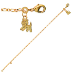 Les Tr&eacute;sors De Lily [K1848] - Bracelet enfant plaqu&eacute; or 'Chien' dor&eacute; - 13x6 mm kuld