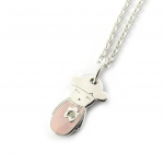 Altesse [L2947] - Collier Argent 'Poup&eacute;es Japonaises' rose Heleroosa