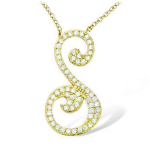 Les Tr&eacute;sors De Lily [L7234] - kullatud kaelakee  Infini  valge kuld - 25x13 mm kuld