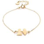 Les Tr&eacute;sors De Lily [N2831] - kullatud k&auml;ev&otilde;ru  Romeo et Juliette  kullaga - 20x11 mm kuld