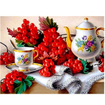 T&auml;ielik 5D Teemantmaaling Puuviljadest ja portselanist tikandid Ristpistes Kodukaunistus K&auml;sitsi valmistatud kingitus 25x30cm