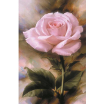 T&auml;ielik 5D Teemantmaaling Roosa roos puur Tikand Ristpistes Kodukaunistus K&auml;sitsi valmistatud kingitus 25x30cm