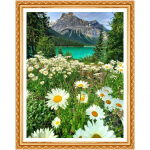 5D loodusmaastik Teemanttikandid Daisy Teemantmaal n&auml;put&ouml;&ouml; l&otilde;uend numbrite j&auml;rgi 20X30CM