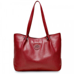 Zency suure mahutavusega naiste &otilde;lakott 100% ehtsast nahast k&auml;ekott Lihtne mood daam Crossbody Messenger rahakott, must kandik burgundiapunane