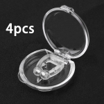 Silikoonist magnetiline norskamisvastane ninaklambrisalv uneabi hingamise &ouml;&ouml;varustuse rihmakarp 4pcs