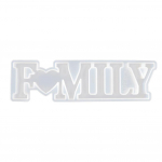 Puntos Home Silikoonist DIY Family Love Epoxy Resin Valuvormide Ornamentide Valuvormi valmistamine Family*