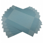 6 tk / komplekt PVC lauamatt s&ouml;&ouml;gilaua matid laua kauss alus salvr&auml;tik s&ouml;&ouml;gilaud alus veinialused kandiku matt alusalused lastele sinine