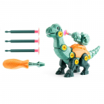 Lastele m&otilde;eldud dinosauruste ehituspoiste m&auml;nguasjade komplekt, hariv disainer Montessori mudeli lahtiv&otilde;tmise ja kokkupanemisega puslem&auml;nguasjad lastele roheline