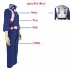 Meeste Kuuma Anime My Hero Academia Boku no Hero Academia Todoroki Shoto Cosplay Kost&uuml;&uuml;m &Uuml;laosa P&uuml;ksid V&ouml;&ouml; Halloweeni Cos Parukas S
