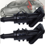 2x esiklaasi esiklaasi klaasipuhasti pesuri pihustusotsiku d&uuml;&uuml;side komplekti tarvikud 986301H510 Kia Cee'd Ceedile 2006&ndash;2012 must