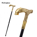 Kuldse Hundi k&auml;epidemega Luksusliku mustriga jalutuskepp peo-mood Elegantne jalutuskepp, dekoratiivne Cospaly jalutuskepp, 90 cm