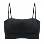 Bandeau rinnahoidja Olkaimeta rinnahoidja &otilde;mblusteta Push Up Bralette N&auml;htamatu aluspesu Naiste Tube top naistepesu XL must