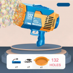 132/80 auguga automaatne mullip&uuml;stol kerge Bazooka mullimasinaga seebimullidega maagiline mullipuhurp&uuml;stol Seifenblasen v&auml;lim&auml;nguasi