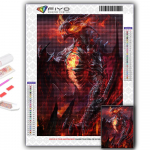 5D teemantmaaling Euroopa draakon DIY teemanttikandid rhinestone kodukaunistus Full Round 20X30CM