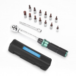 2-24N.m 1/4-tolline ajam 21 tk eelseadistatud p&ouml;&ouml;rdemomendi mutriv&otilde;tme otsikute komplekt kiirvabastusega mini kaasaskantav reguleeritav 15PCS