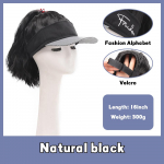 S&uuml;nteetiline naturaalne parukas hobusesaba pikendatud parukas m&uuml;tsiga reisimine rannap&auml;ikesevarjuga pesapallim&uuml;ts &uuml;hes t&uuml;kis kergesti kantav m&uuml;tsiparukas