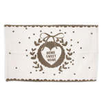 Les Tr&eacute;sors De Lily [A0271] &ndash; 'Home Sweet Home' ecru taupe puuvillane vaip - 80x50 cm pruun