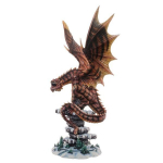 Les Tr&eacute;sors De Lily [A0939] &ndash; kujuke  M&uuml;stiline draakon  lumel - 48x17x17 cm pruun