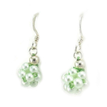 Les Tr&eacute;sors De Lily [R3260] - rohelised 'Perla' h&otilde;bedased k&otilde;rvar&otilde;ngad - 25x9 mm roheline