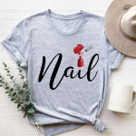 Trend Style Tee Top Moodne T-s&auml;rk Riietus 90ndate Sweet Armas vabaaja l&uuml;hikeste varrukatega naiste printimine Lady Naiste graafiline T-s&auml;rk S