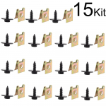 Auto kere alusaluse kiiruskinnitused kuuskantkruvid mutrid &scaron;assii seibid klambrid BMW E28 E34 E39 E60 E61 520d 530d 535d jaoks 2005 - 2017 15 KIT