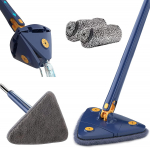 360 P&ouml;&ouml;ratav reguleeritav puhastusmopp Pika k&auml;epidemega kolmnurkne mop Korduvkasutatav tsentrifuugimismopp Roostevabast terasest k&auml;epidemega mop