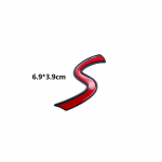 1 tk 3D metallist S logoga esiv&otilde;re embleem SD m&auml;rk auto tagumise saba kaitseraua pakiruumi kleebis Cooper S logo jaoks F55 F56 F60 R55 R56 R60