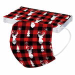 Nikitas Adult Christmas Printed Mask &Uuml;hekordselt kasutatav n&auml;omask T&ouml;&ouml;stuslik 3-kihiline k&otilde;rvasilmus 22*13*2 cm