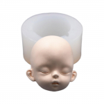 3D-nukupea beebin&auml;o silikoonvorm K&auml;sitsi valmistatud seebist savikrohv vorm Fondant &scaron;okolaadivorm k&uuml;psis-suhkru k&auml;sit&ouml;&ouml;vorm isetegemine