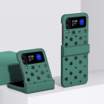 Tavalised kokkuklapitavad telefoni&uuml;mbrised Zflip4 &uuml;mbrised Samsung Galaxy Z Flip4 5g Flip 4 Flip3 Flip 3 kukkumiskindel &uuml;mbris Samsung Flip4 jaoks for Samsung Z Flip 3 oranž