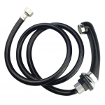 Must du&scaron;ipea ja voolik lihtne paigaldustoru 117cm