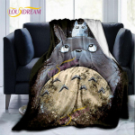 Totoro Cartoon Home Multi Size tekk Kodukontor Laste uinakutekk Soe tekk Matkapikniku matt. 150cm x 180cm